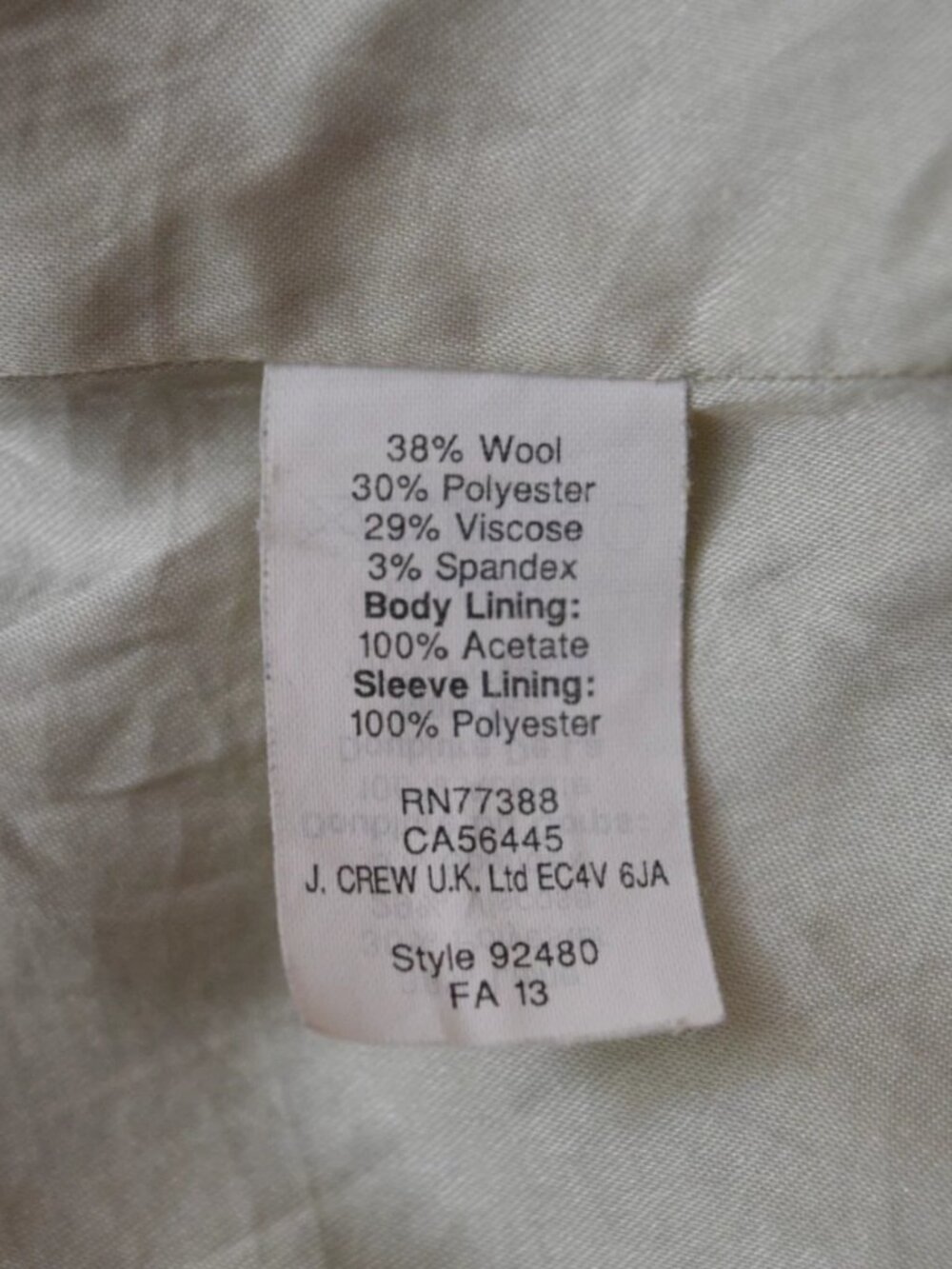 J. CREW CLASSIC SCHOOLBOY SINGLE BREASTED BLAZER JACKET - Picture 11 of 11